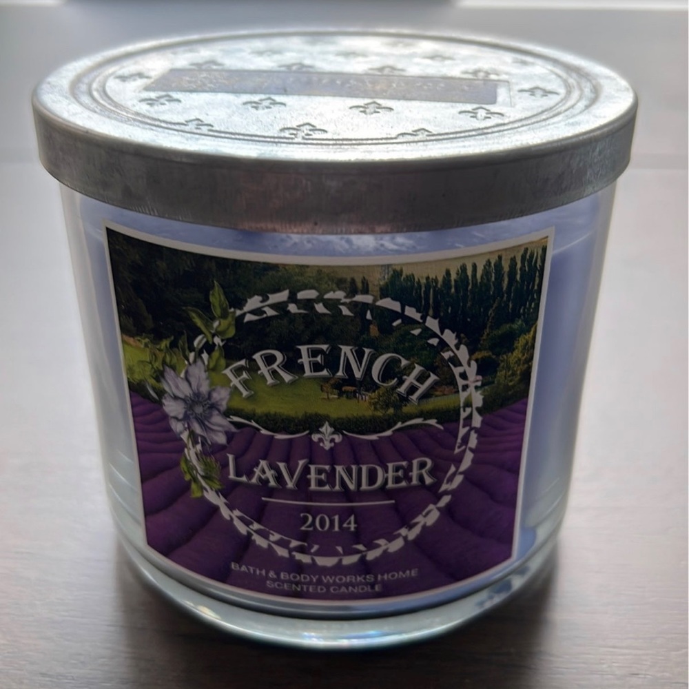 Bath And Body Works 3 Wick Candle French Lavender